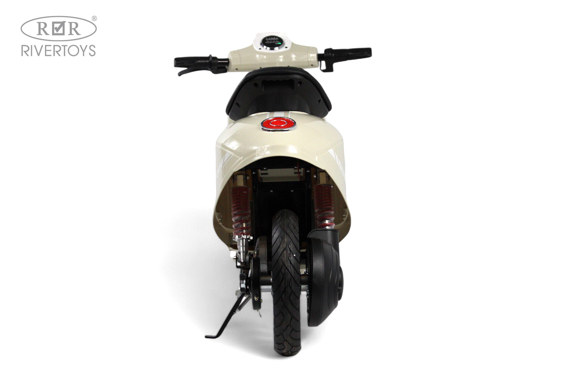 Электромотоцикл RIVERTOYS A111AA-MOTO-BEIGE - фото 4