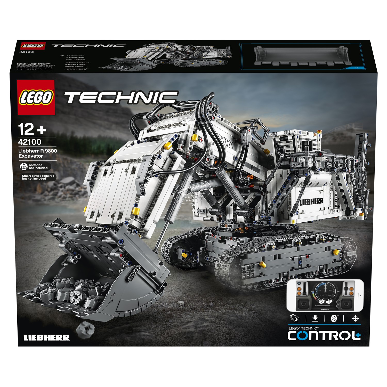 Конструктор LEGO Technic Экскаватор Liebherr R блочный - фото 2