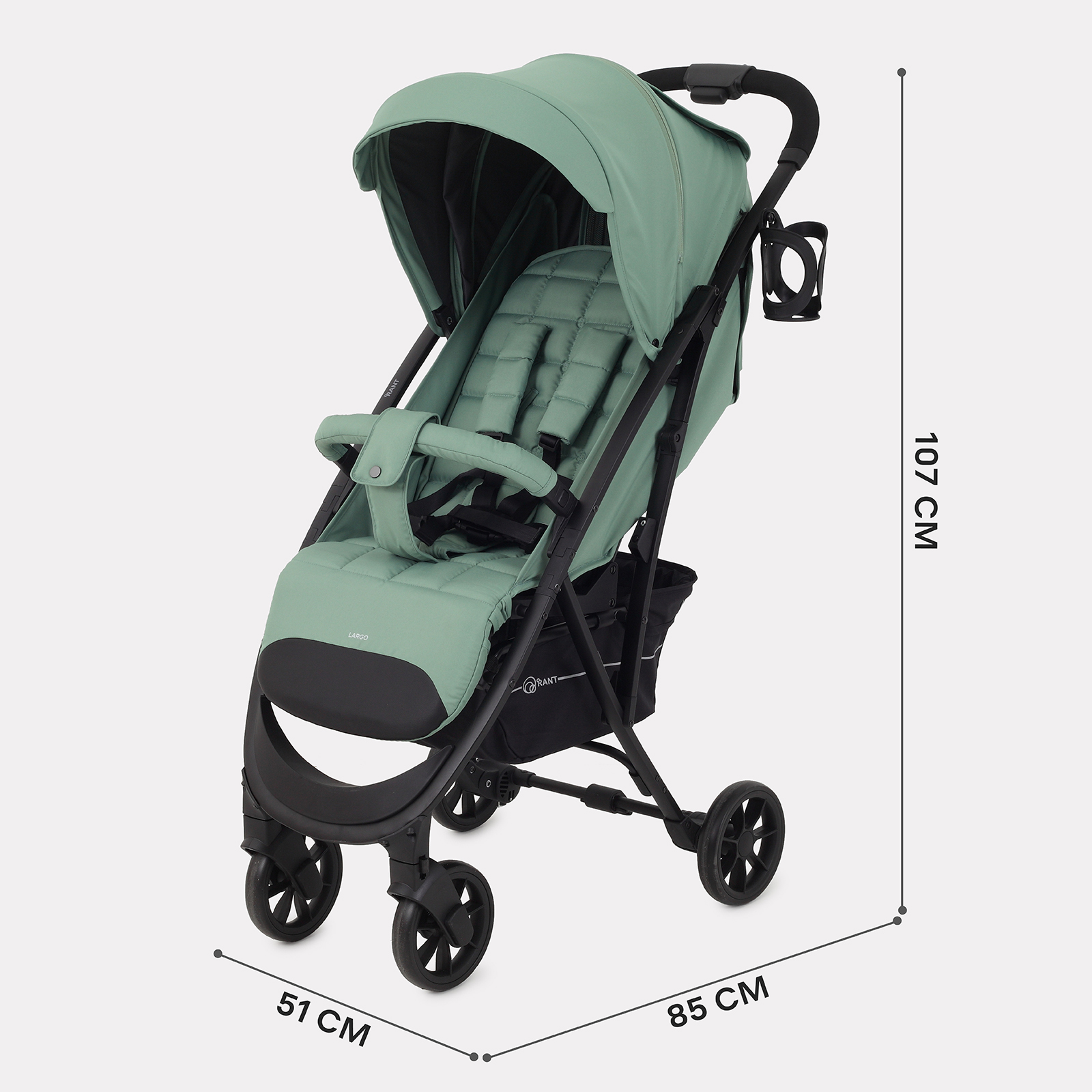 Коляска прогулочная Rant зеленый - фото 7