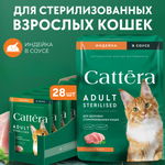 Корм влажный Cattera консервированный полнорационный