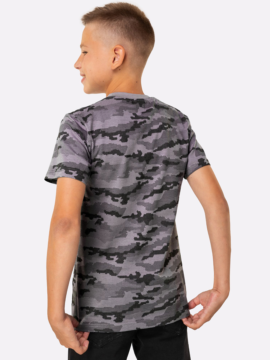 Футболка HappyFox HF9114соты.серый - фото 4