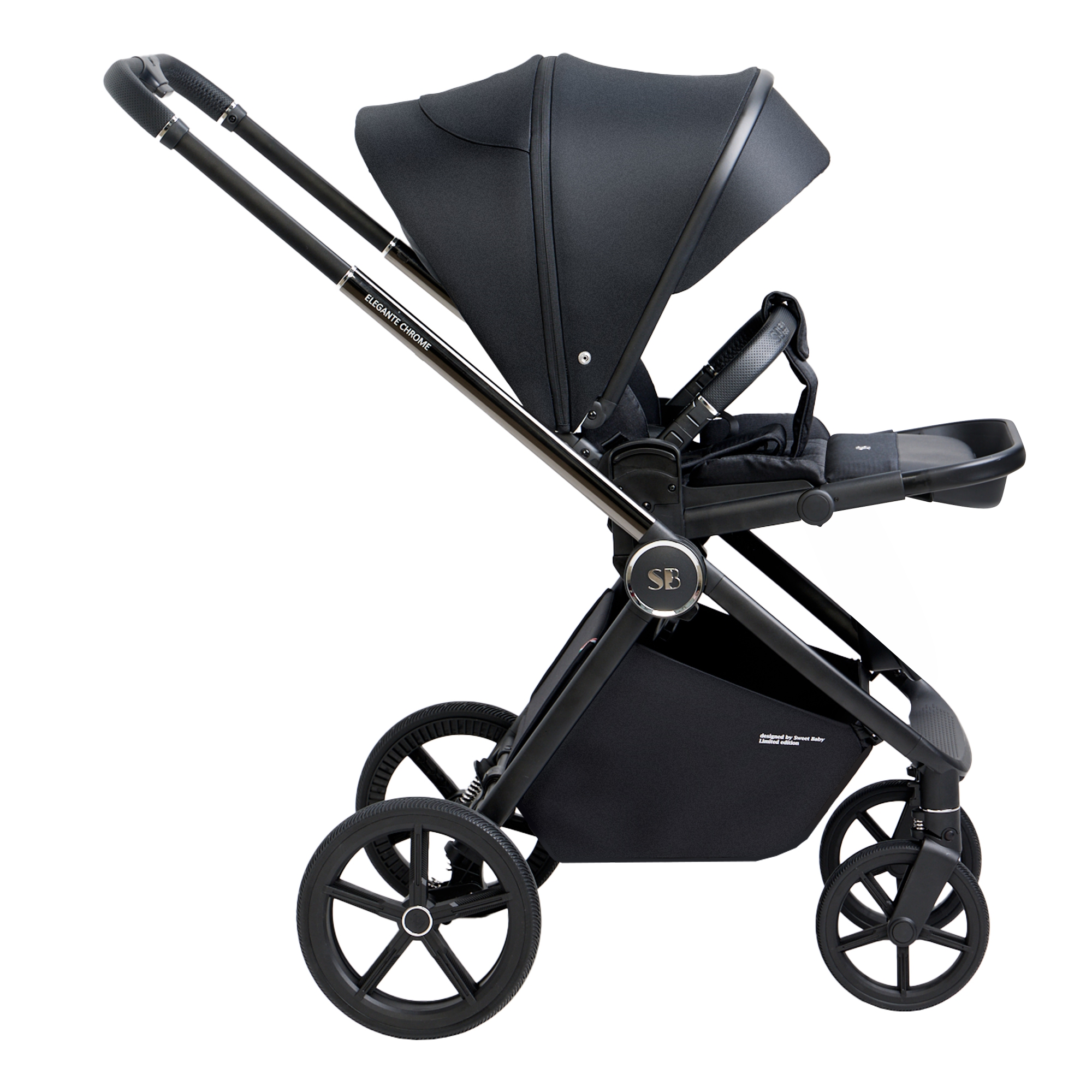 Коляска 2в1 Sweet Baby Elegante Chrome Black - фото 28
