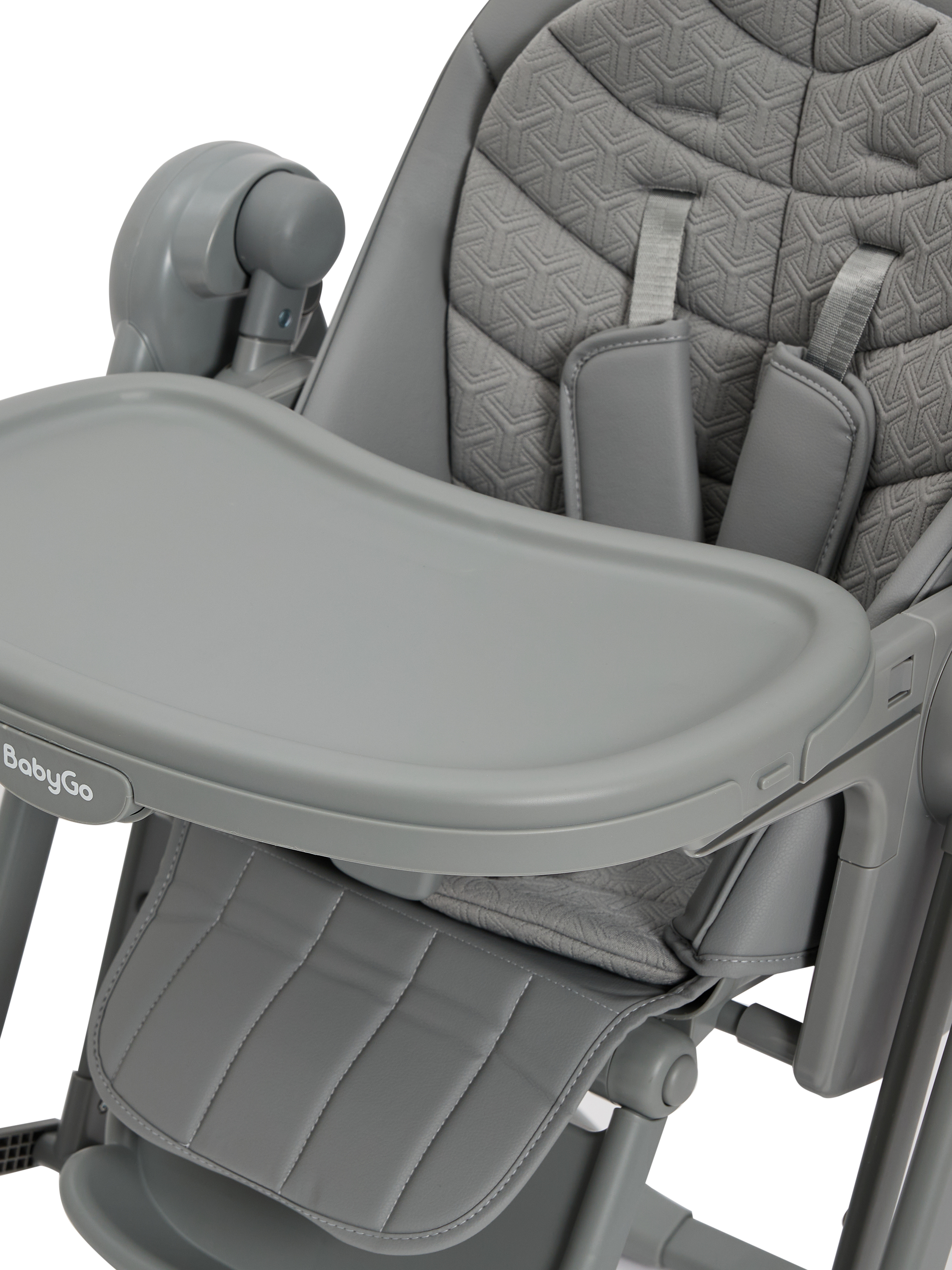 Стульчик для кормления BabyGo Huggi grey серый - фото 13