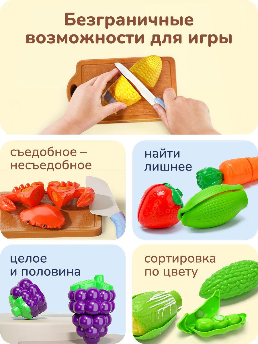 Игрушка Play okay продукты 32 предм. - фото 4