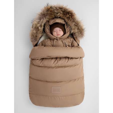 Конверт в коляску Happy Baby для новорожденных бежевый