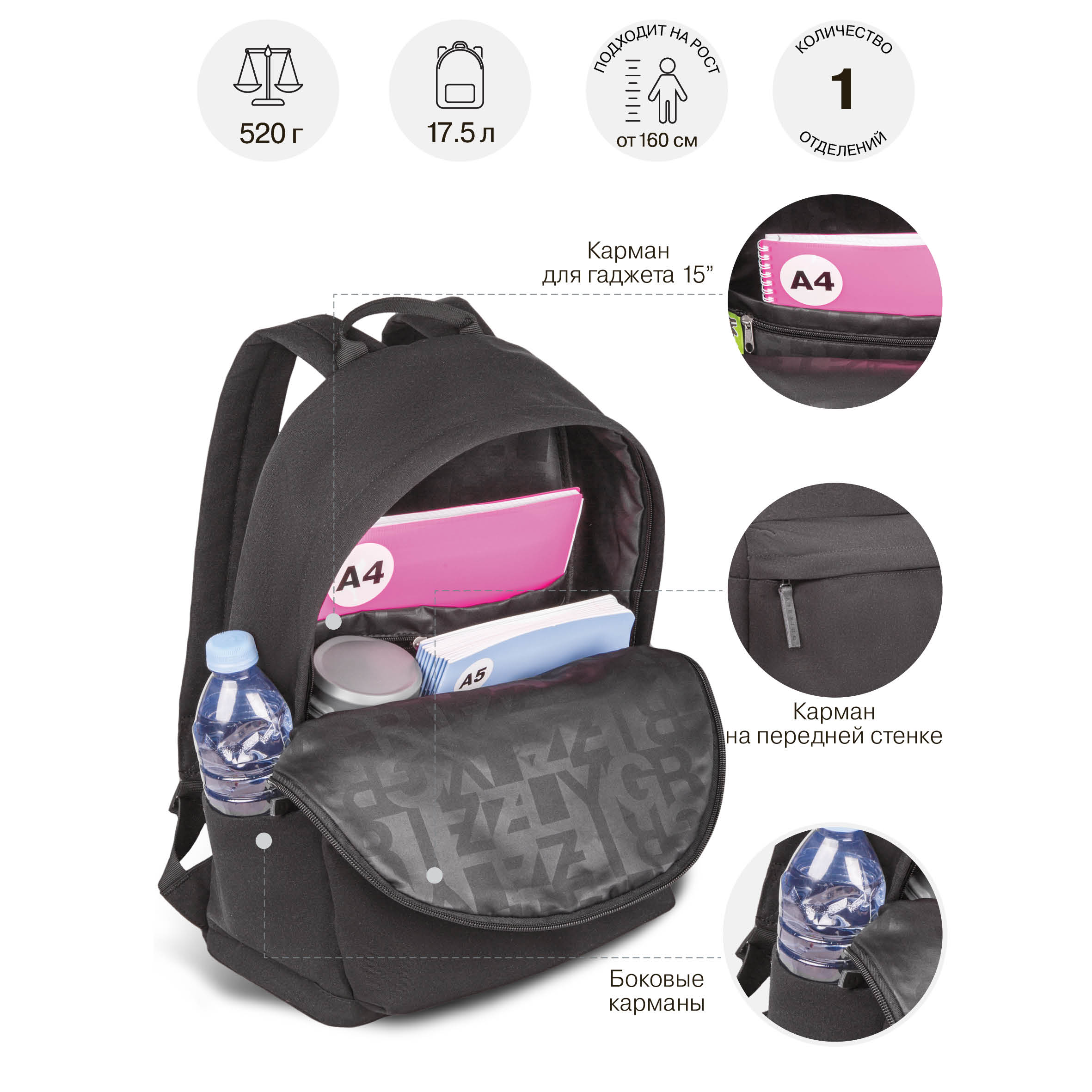 Рюкзак Grizzly для мальчика - фото 7