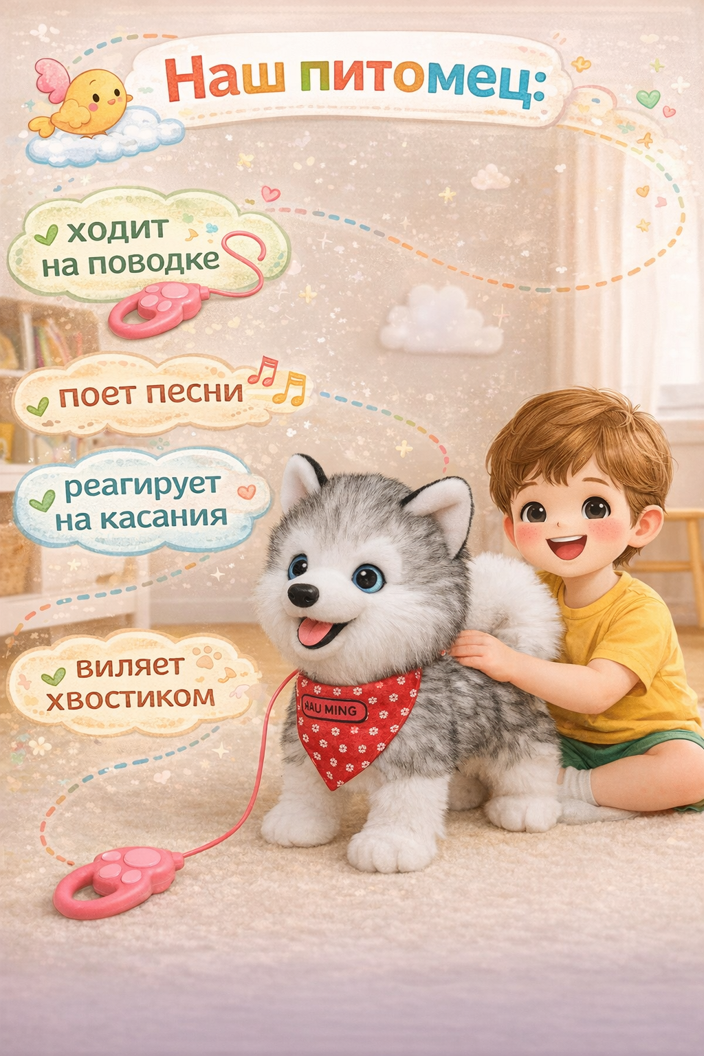 Мягкая игрушка BalaToys Собака - фото 2