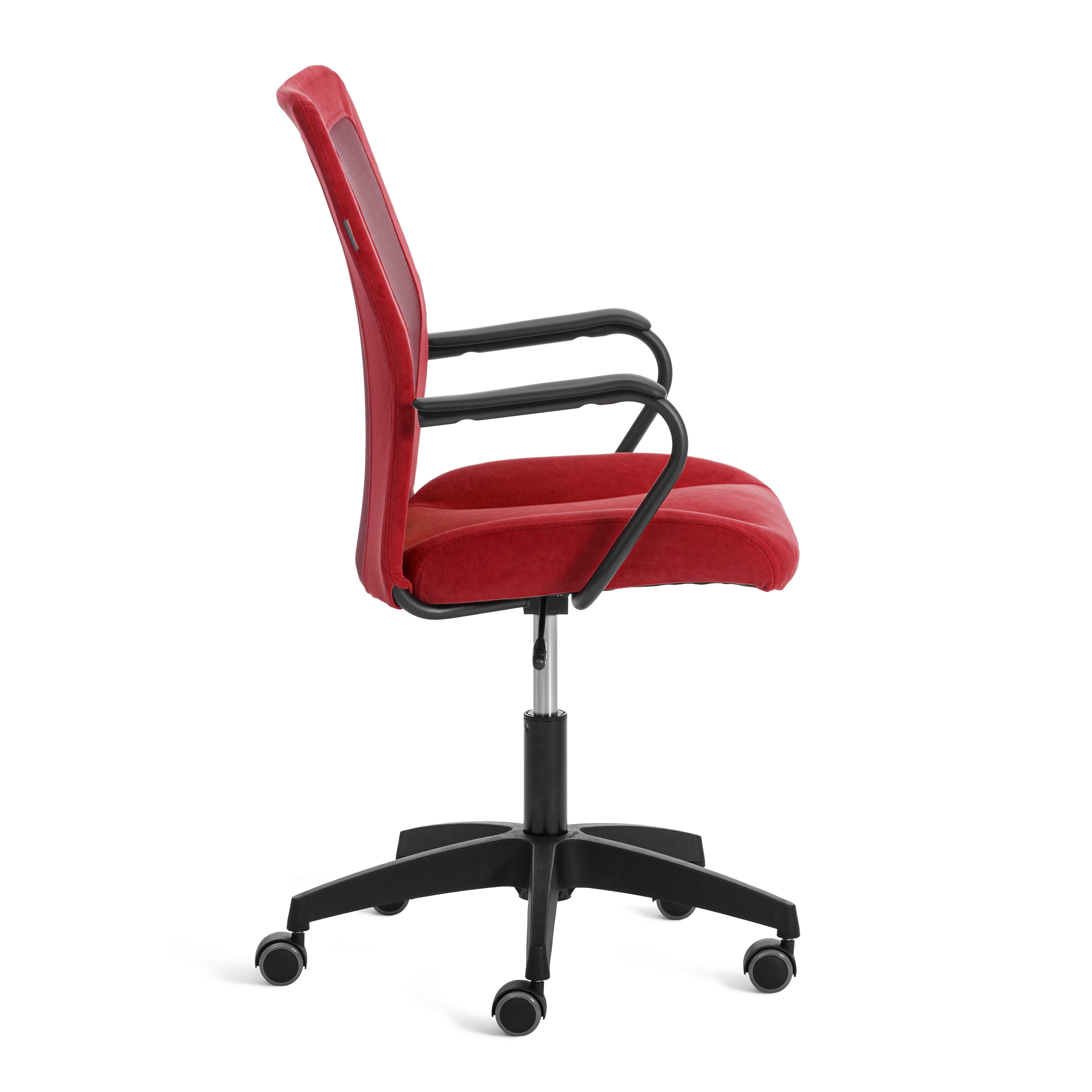 Компьютерное кресло TETCHAIR Стафф велюр сетка бордо - фото 2