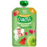 Пюре Маленькое счастье Яблоко-малина-клубника с 8 мес 90 г