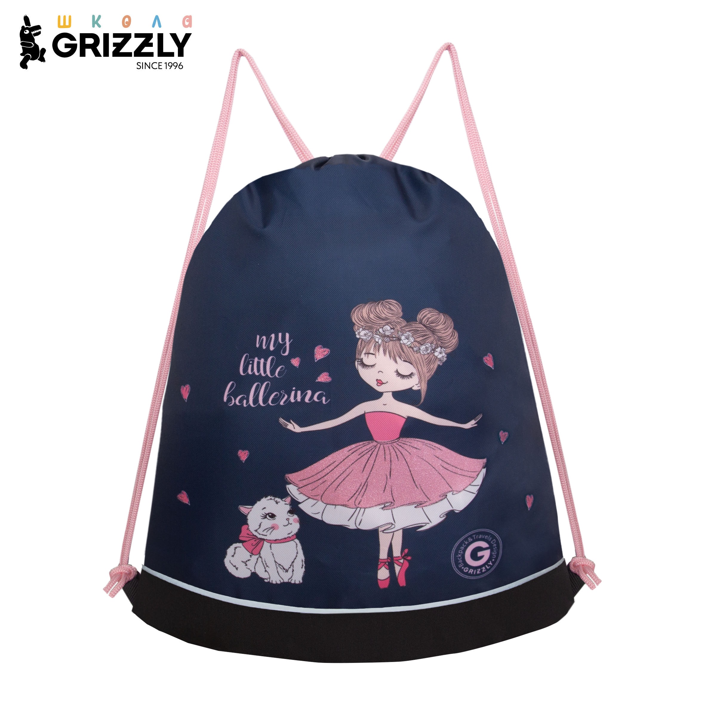 Мешок для обуви Grizzly Девочка - фото 1