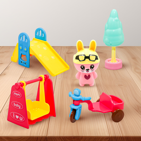 Игровой набор SHARKTOYS Мяу-мяу: Детская площадка