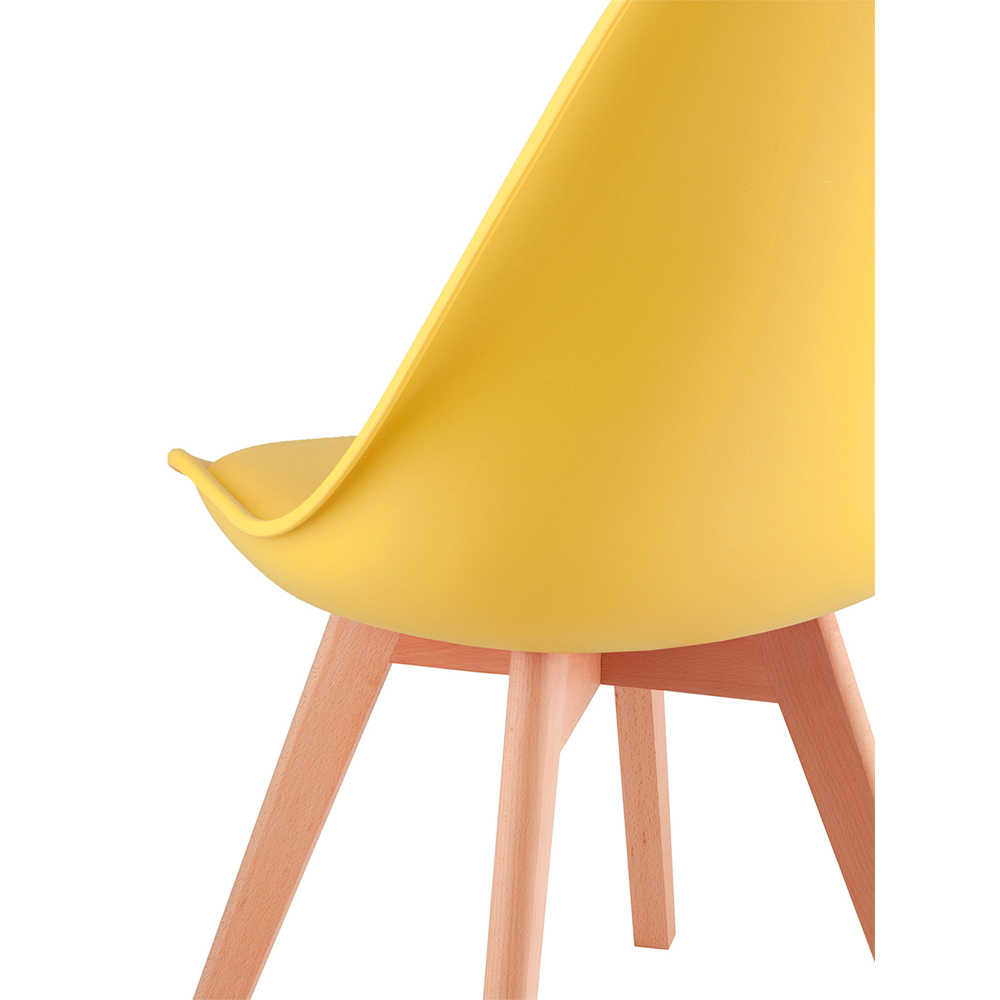 Стул Stool Group Стул FRANKFURT желтый деревянные ножки - фото 4