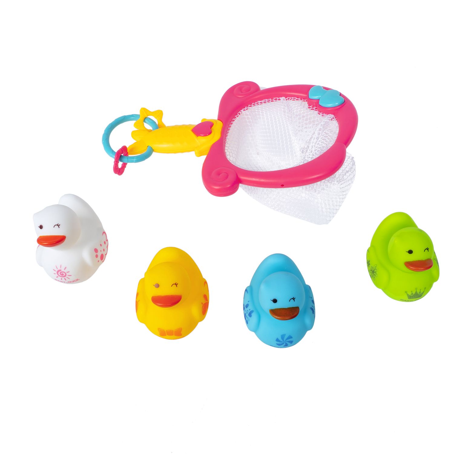 Игрушка Bondibon для ванной Сачок и 4 утенка - фото 3