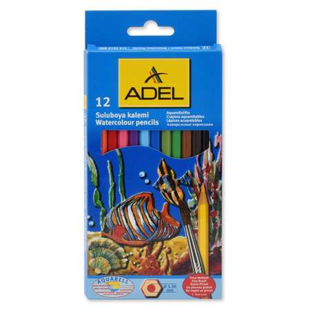 Карандаши акварельные Adel 12 шт.