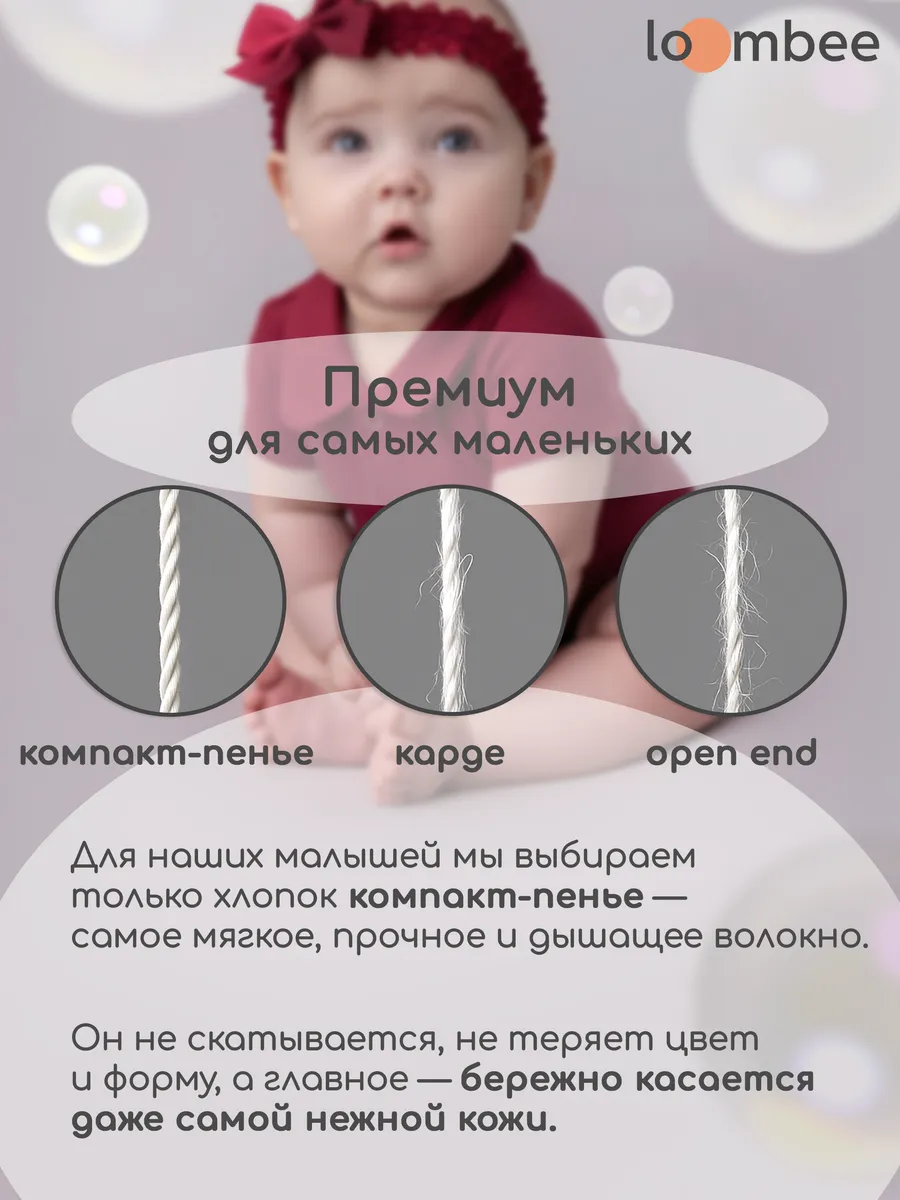 Боди 3 шт loombee S-EN-1405 - фото 14