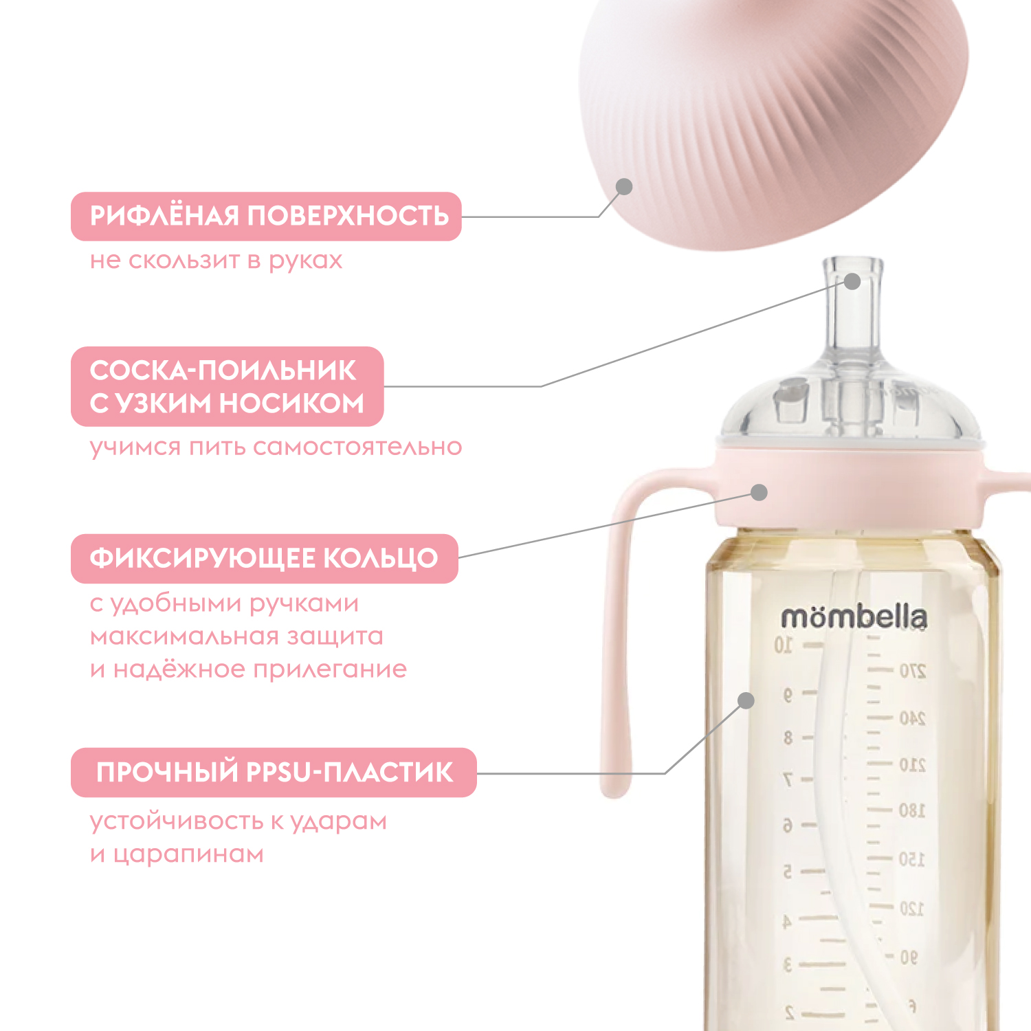Бутылочка Mombella Anti-Colic 300 мл - фото 3