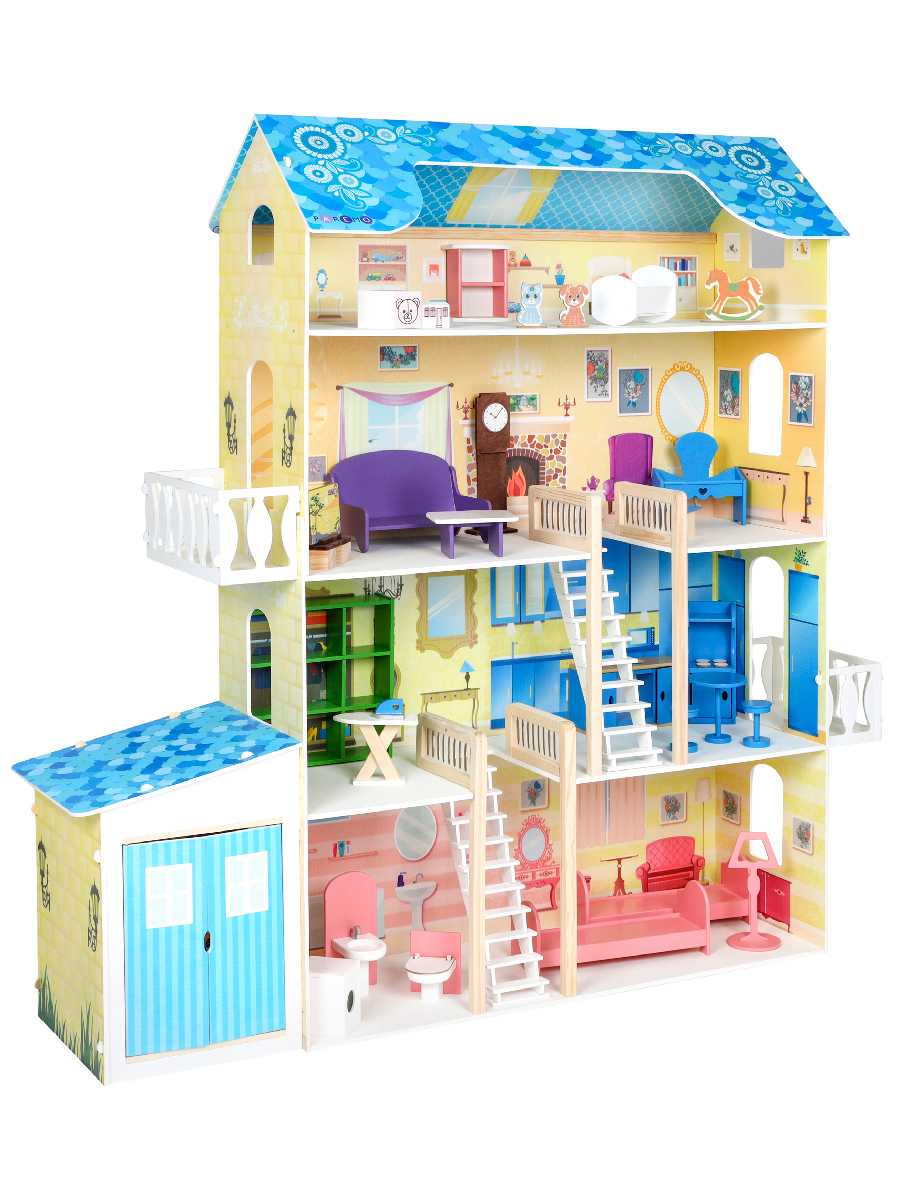 Домик для кукол PAREMO 135 см с мебелью PD316 - фото 24