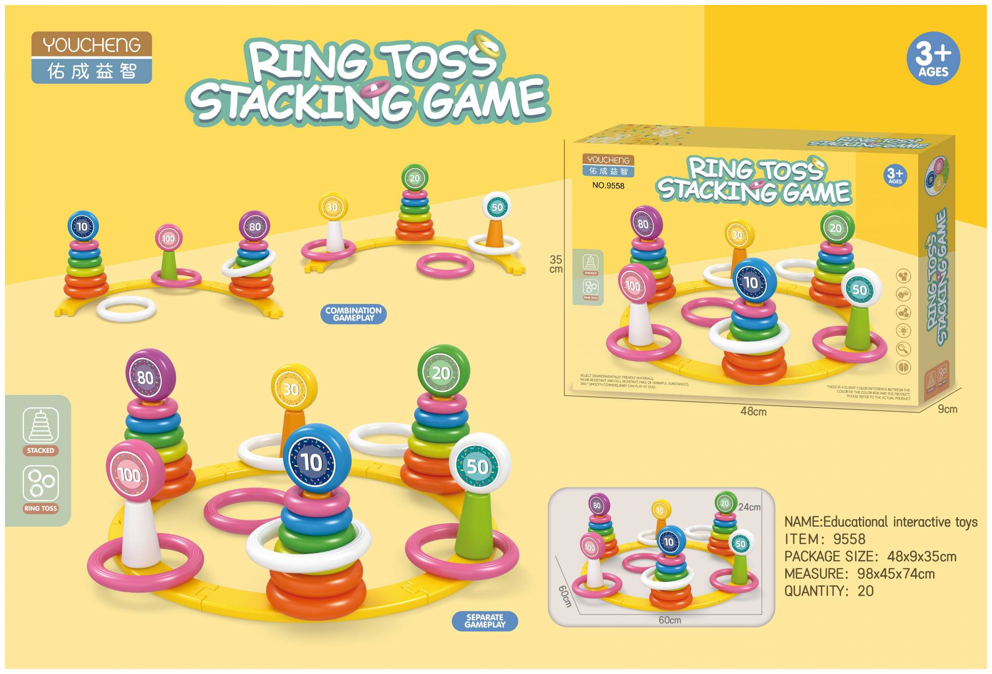 Игрушка ГлавИгрушка пирамидка Обучающий набор - фото 3