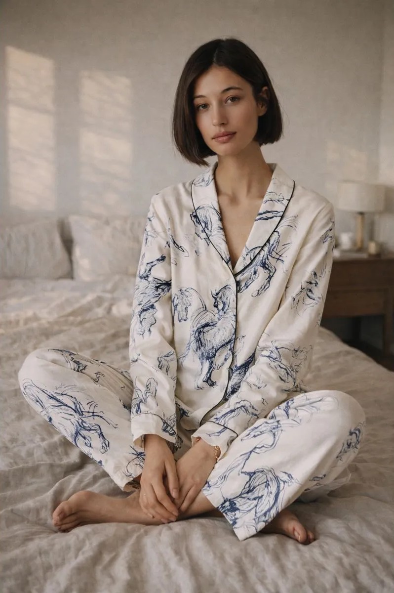 Изображение товара Женская пижама Mark Formelle из вискозы для дома и подарка