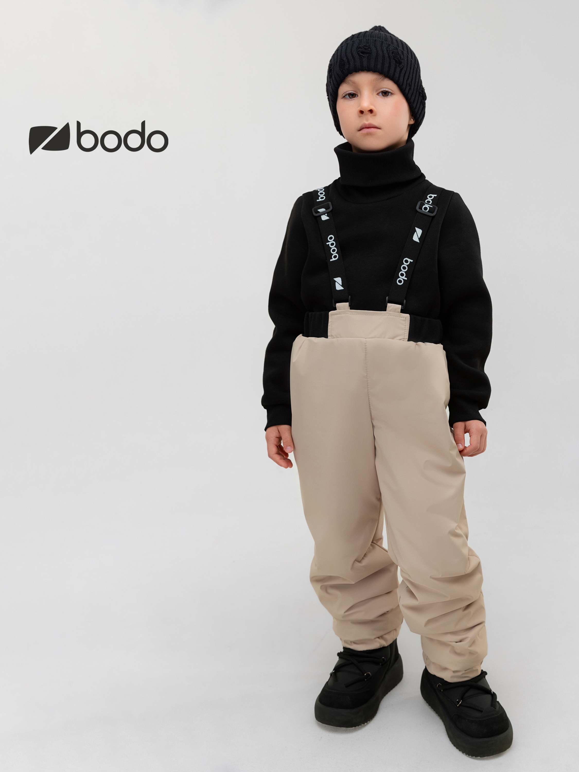 Куртка и полукомбинезон Bodo 32-46МU_бежевый - фото 8