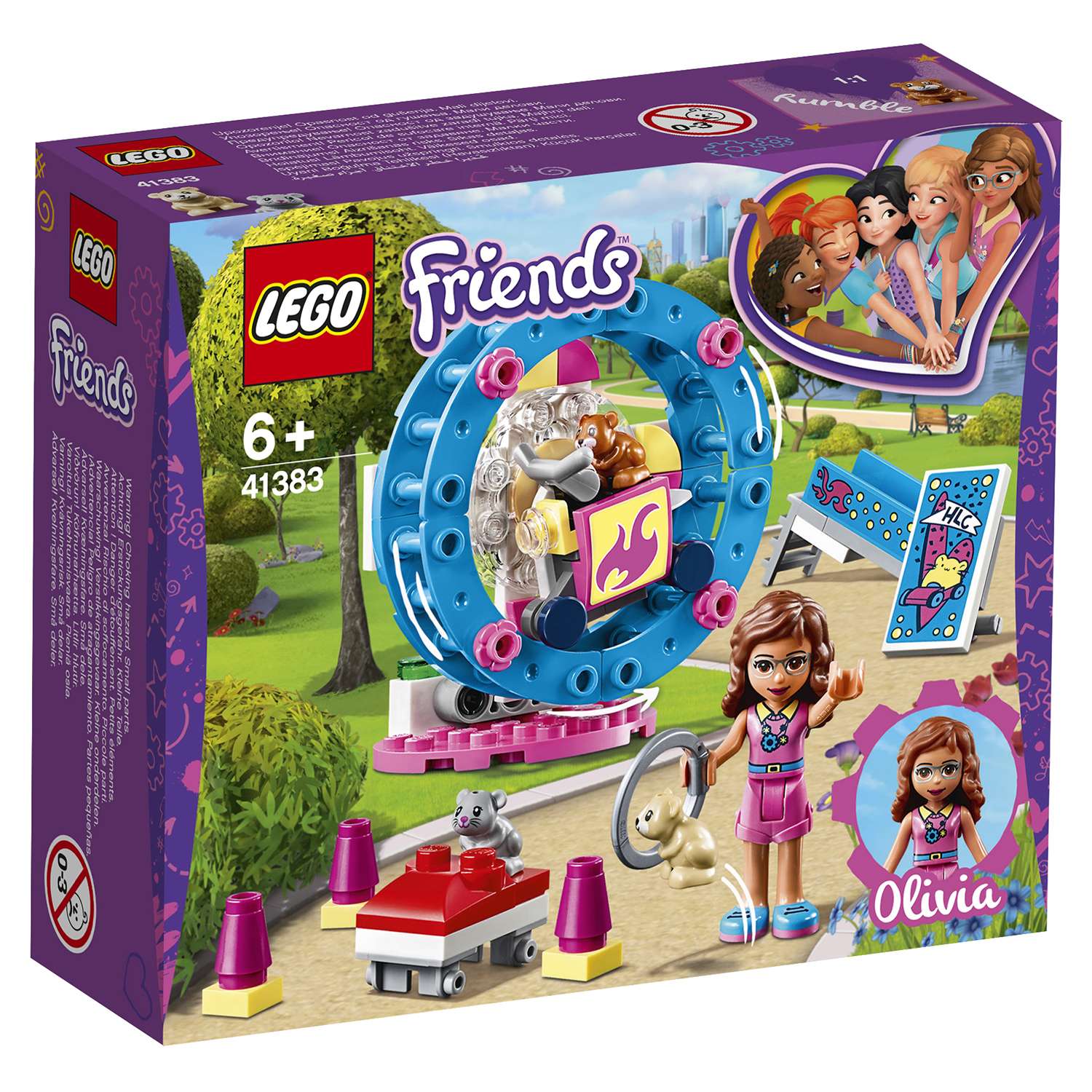 Конструктор LEGO Friends Игровая площадка хомяка Оливии блочный - фото 2