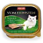 Корм влажный для кошек ANIMONDA 100г Vom Feinsten Adult М с говядиной филе лосося и шпинатом консервированный
