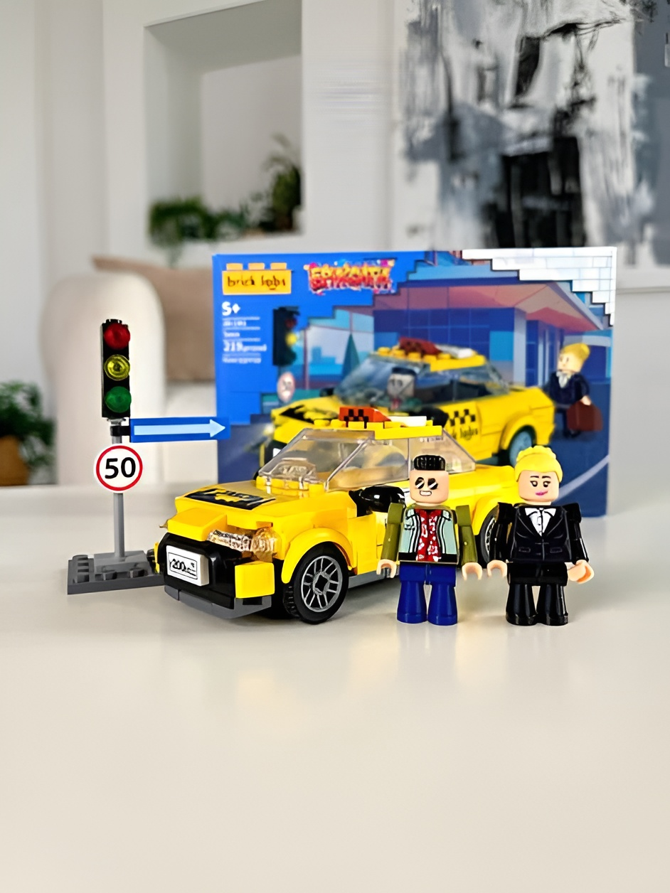 Конструктор brick labs такси 210 дет. - фото 2