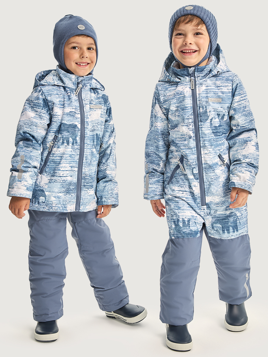 Комбинезон NIKASTYLE 8м1326 деним/серый - фото 8