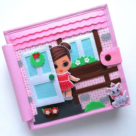 Игрушка Brusnichka-books книжка Домик