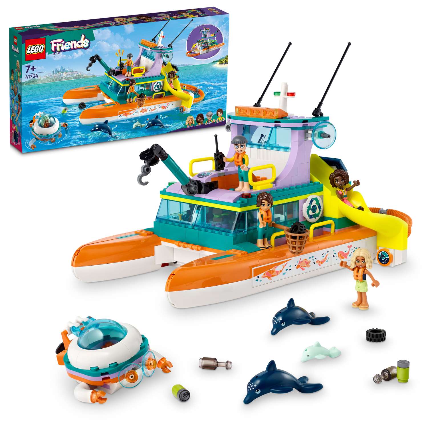 Конструктор LEGO Friends Sea Rescue Boat 717 дет. - фото 1