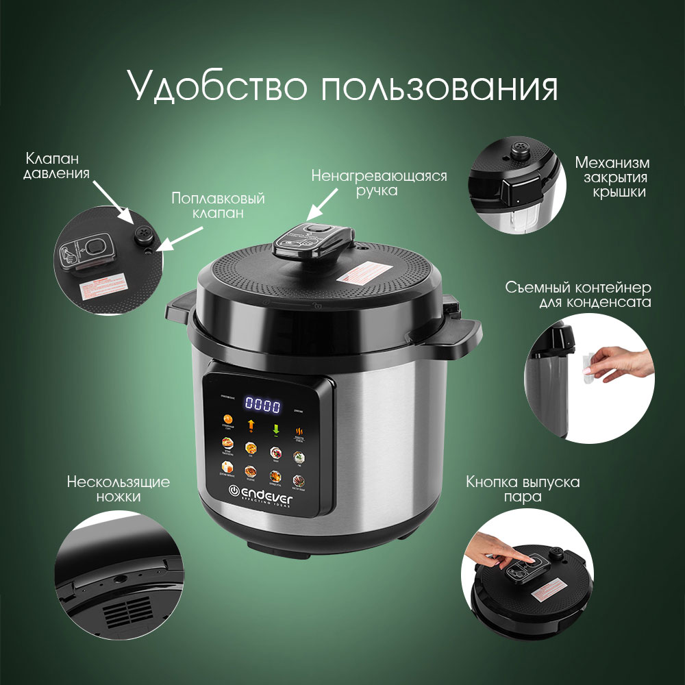 Мультиварка скороварка ENDEVER Vita-133 - фото 3