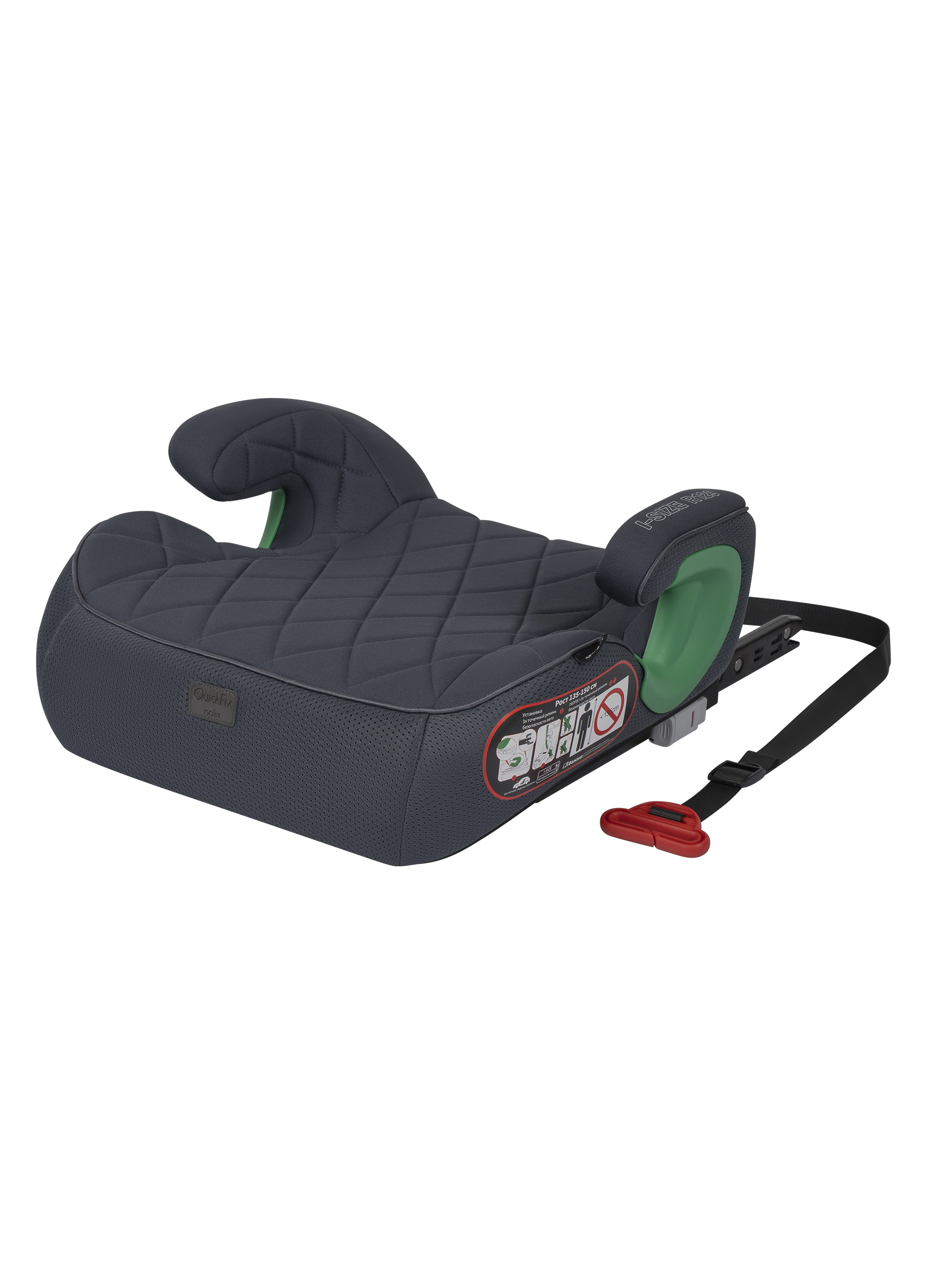 Автокресло Indigo QuickFix Isofix 3 (22-36 кг) серый - фото 9