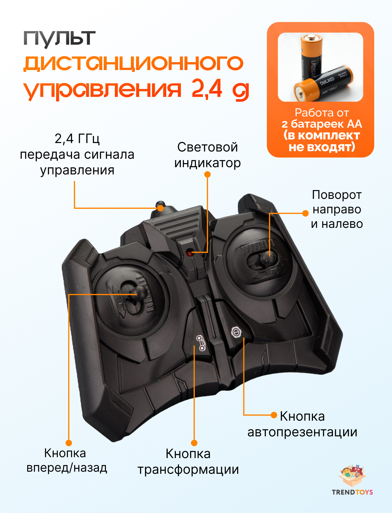 Робот РУ TrendToys трансформер - фото 5