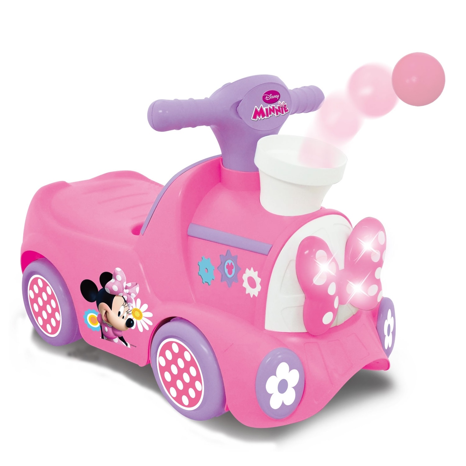 Каталка-пушкар Kiddieland Паровозик Минни с вылетающими шарами - фото 1