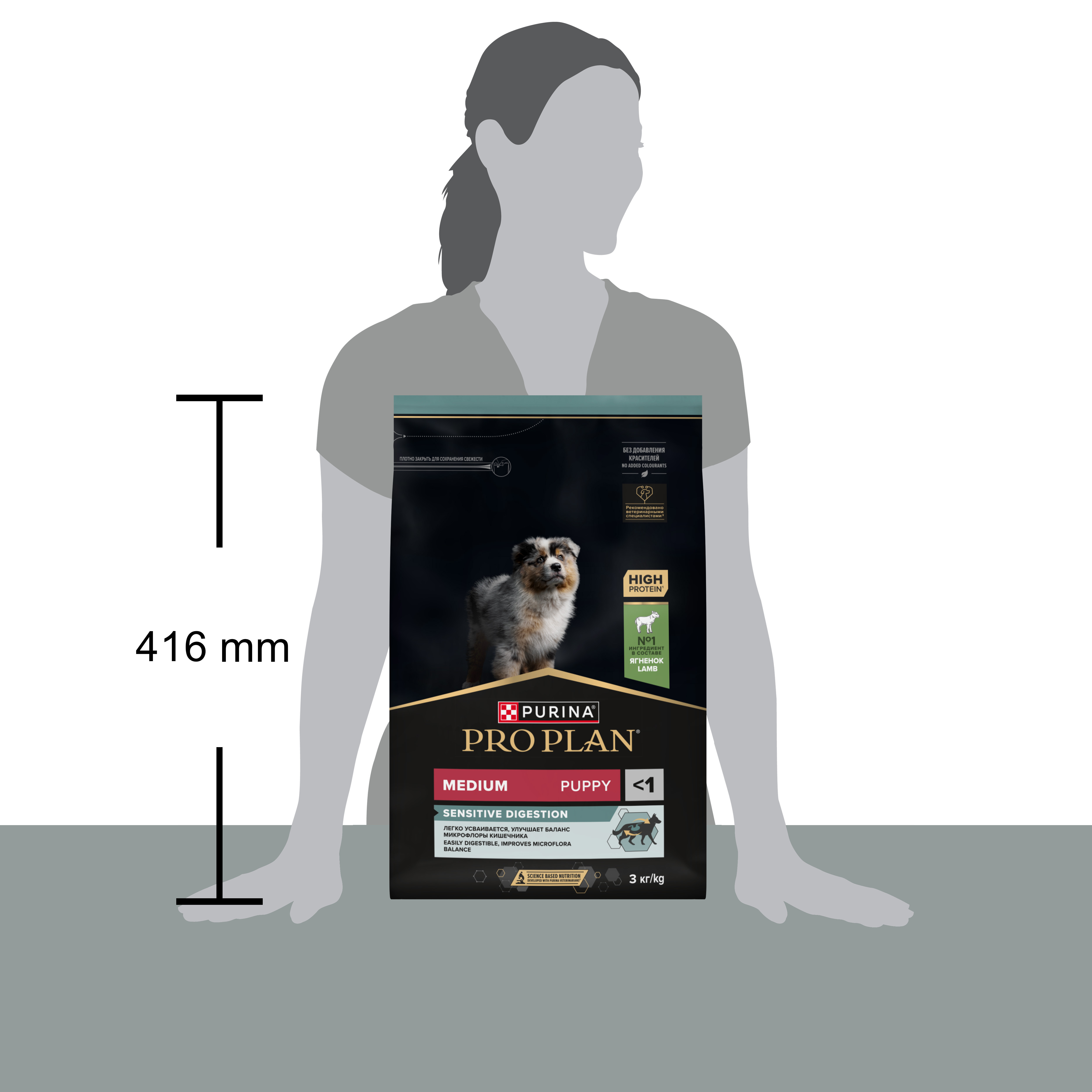 Корм сухой для щенков PRO PLAN SENSITIVE DIGESTION 3 кг с ягненком для средних пород - фото 11