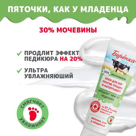 Крем Лошадиная сила Бурёнка с мочевиной 100 мл