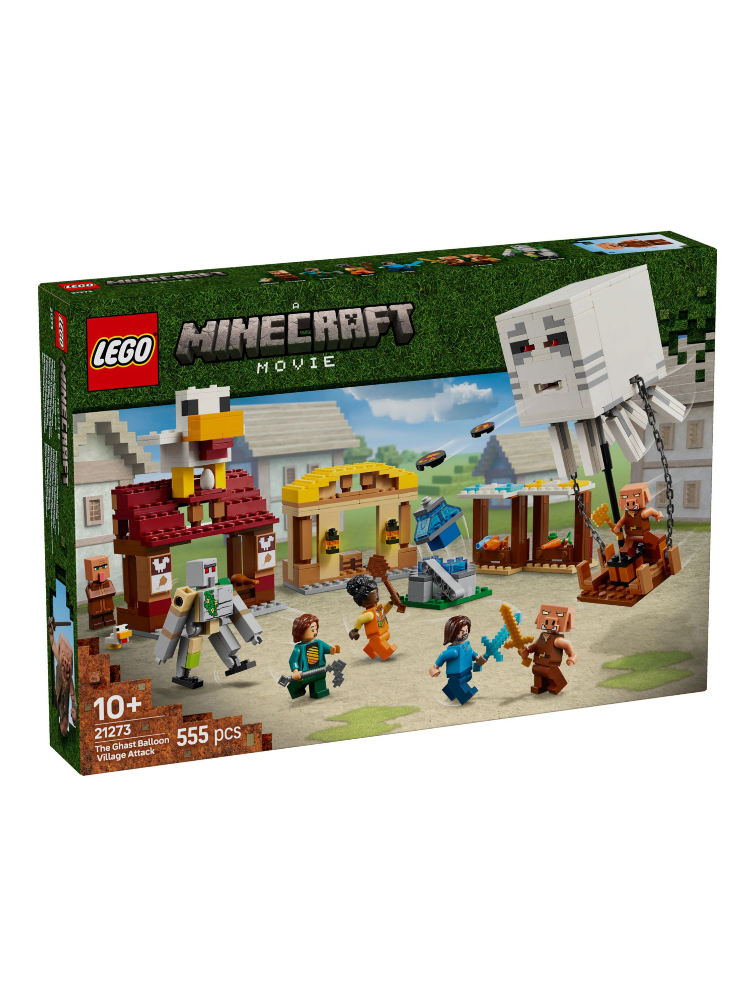 Конструктор LEGO Minecraft Нападение на деревню 555 дет. - фото 1