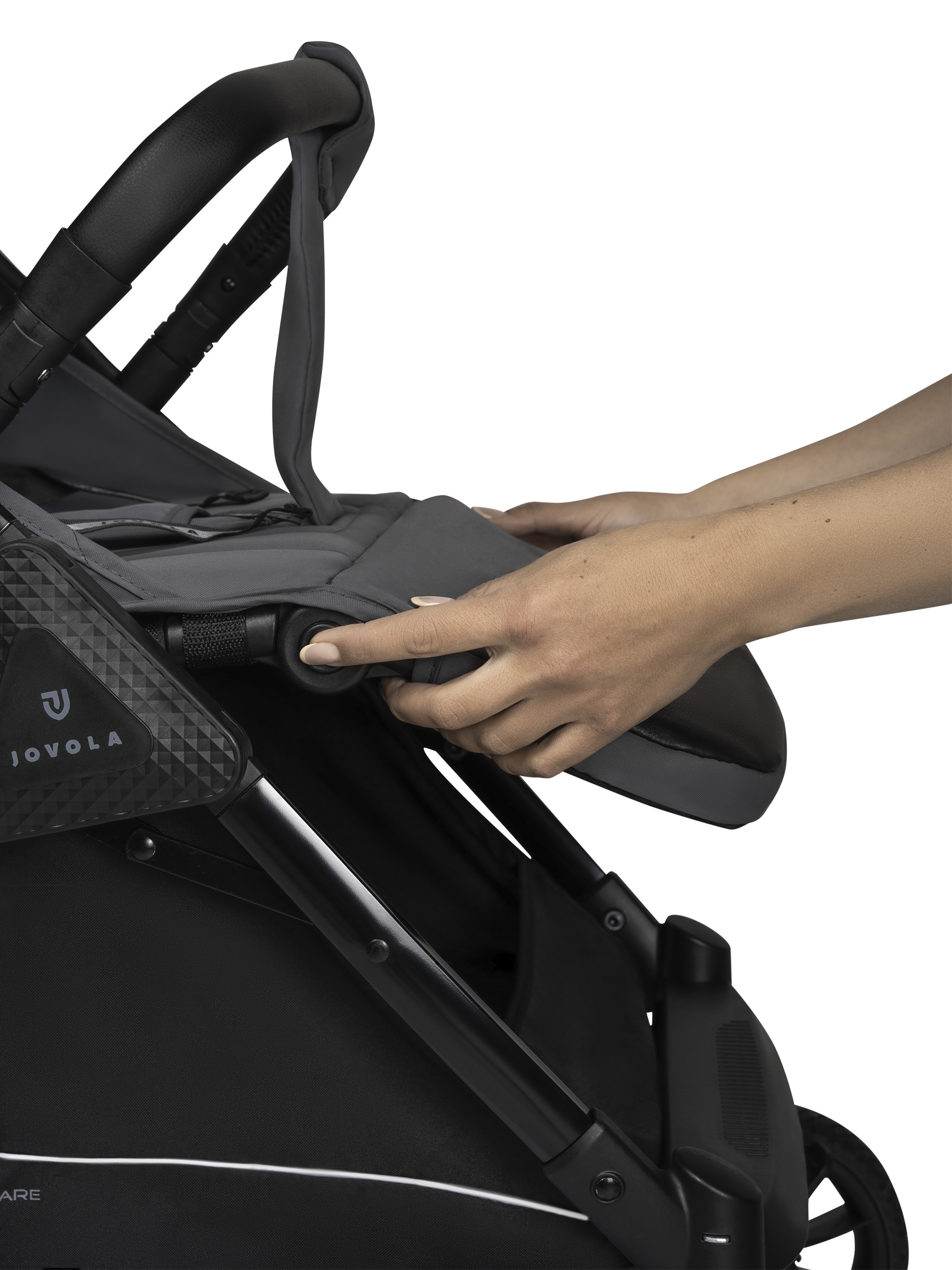 Коляска прогулочная JOVOLA Magma Plus темно-серый - фото 33