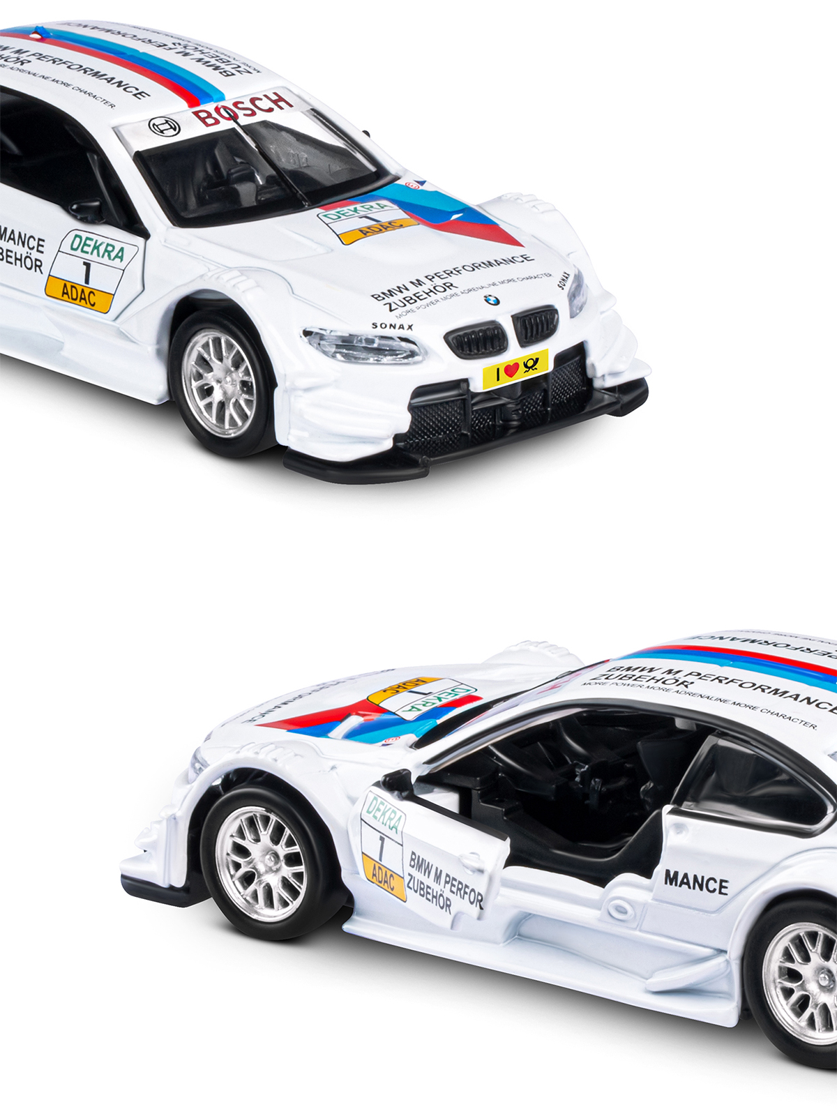 Автомобиль АВТОпанорама BMW M3 DTM 1:42 JB1200141 - фото 8