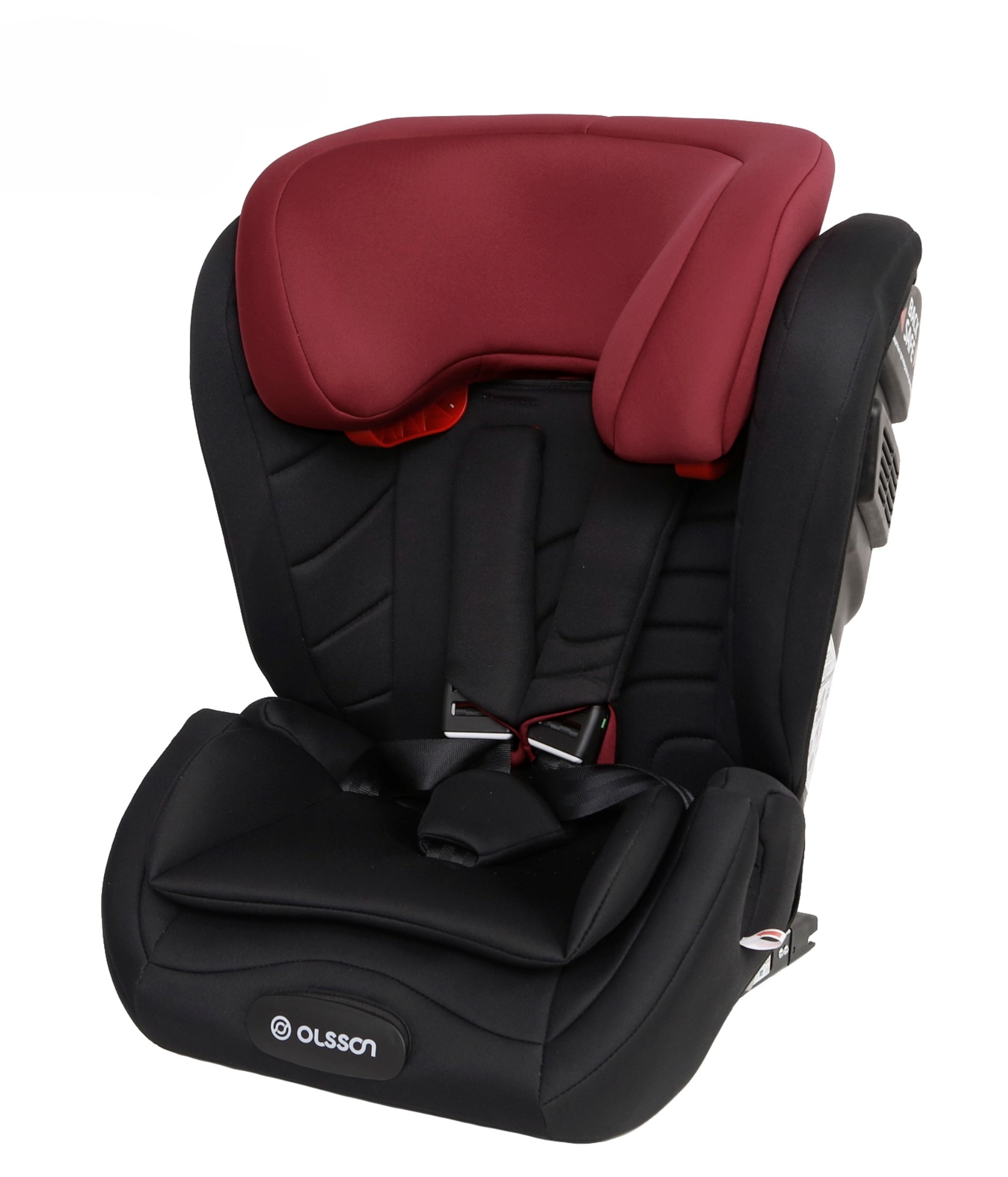 Автокресло Olsson Atlas Isofix Black-Red Isofix 1/2/3 (9-36 кг) красный - фото 1