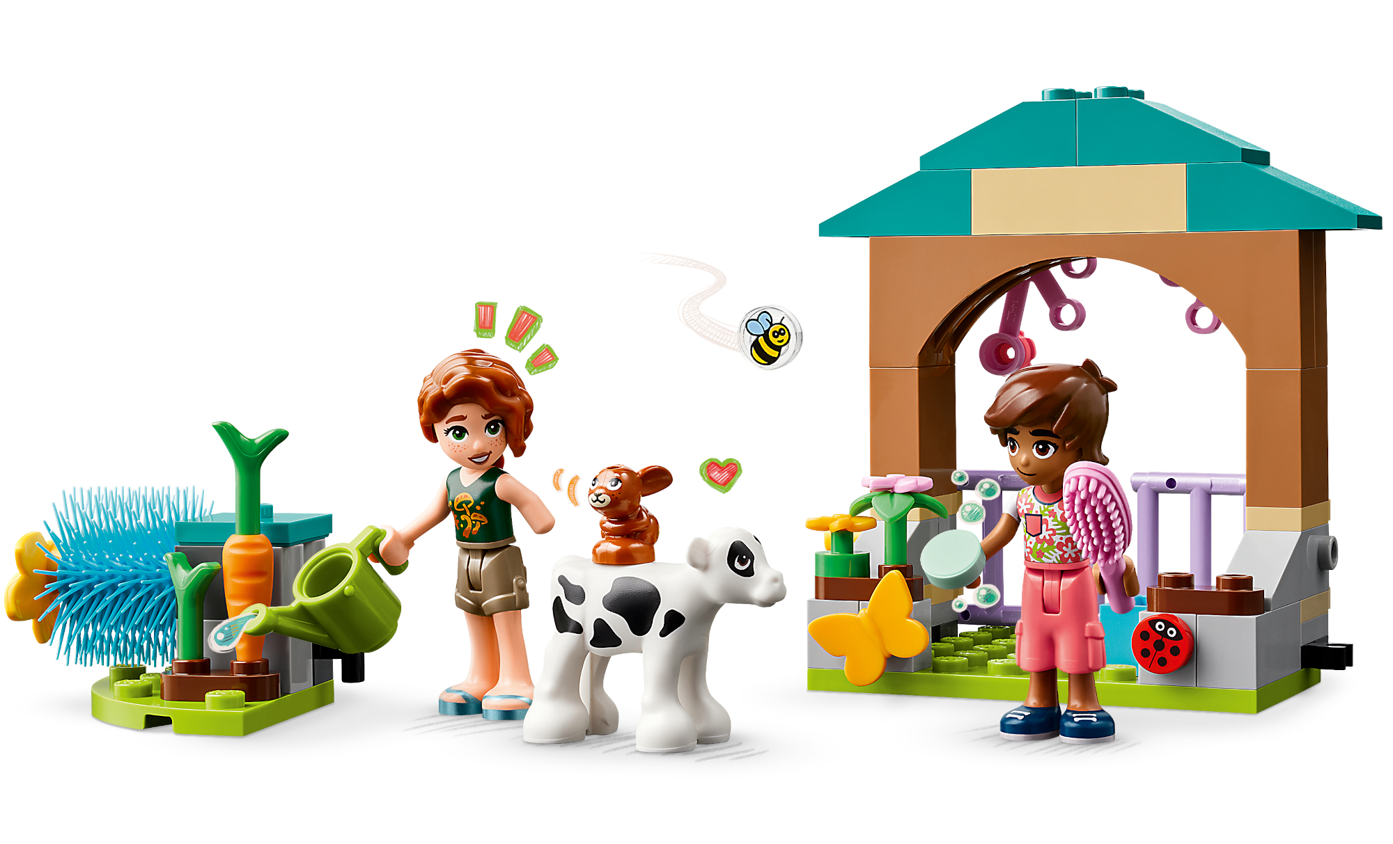 Конструктор LEGO Friends Осенний сарай для теленка блочный - фото 2