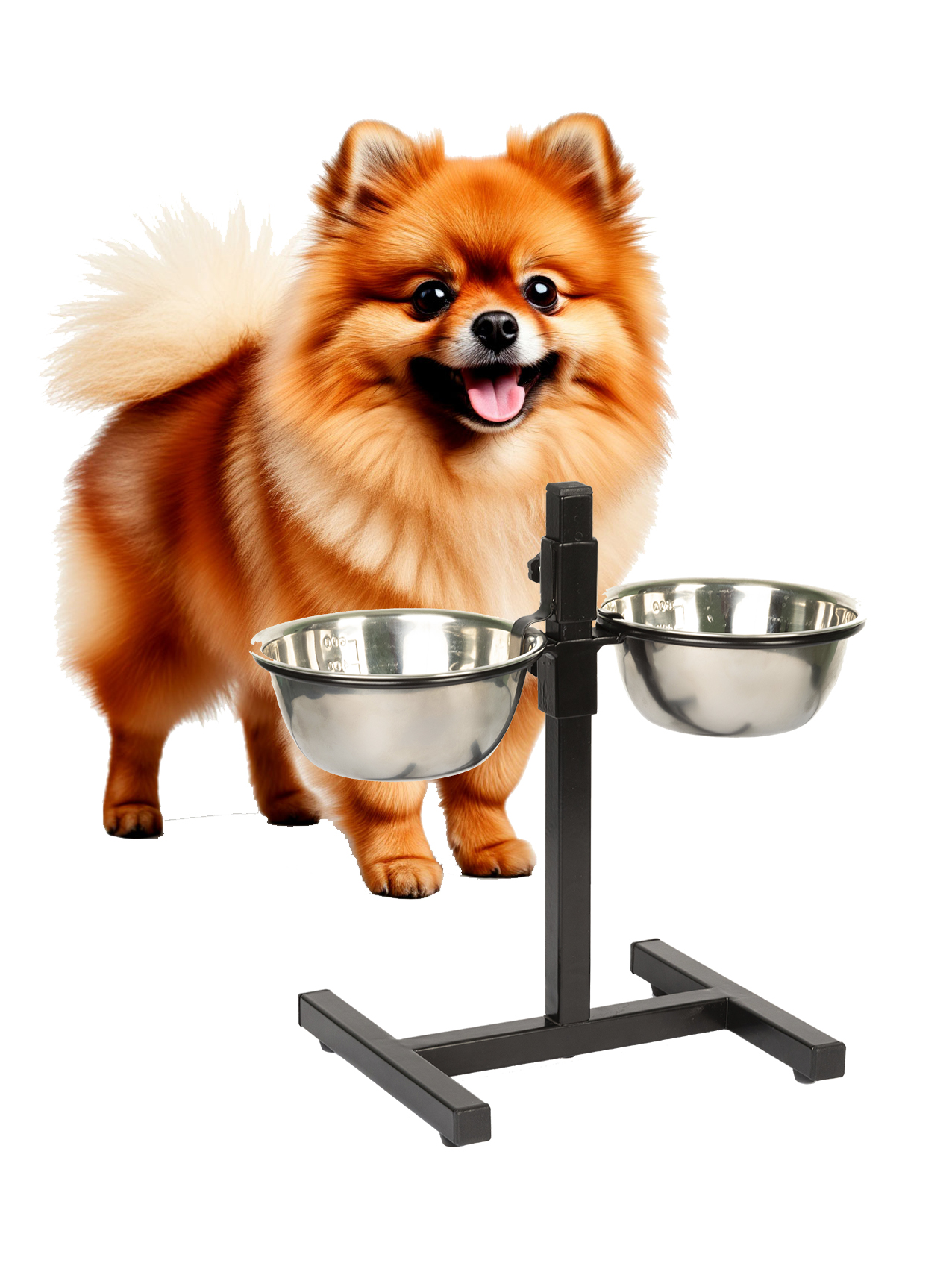 Подставка с 2 мисками INFILD по 0.6 литра - фото 8