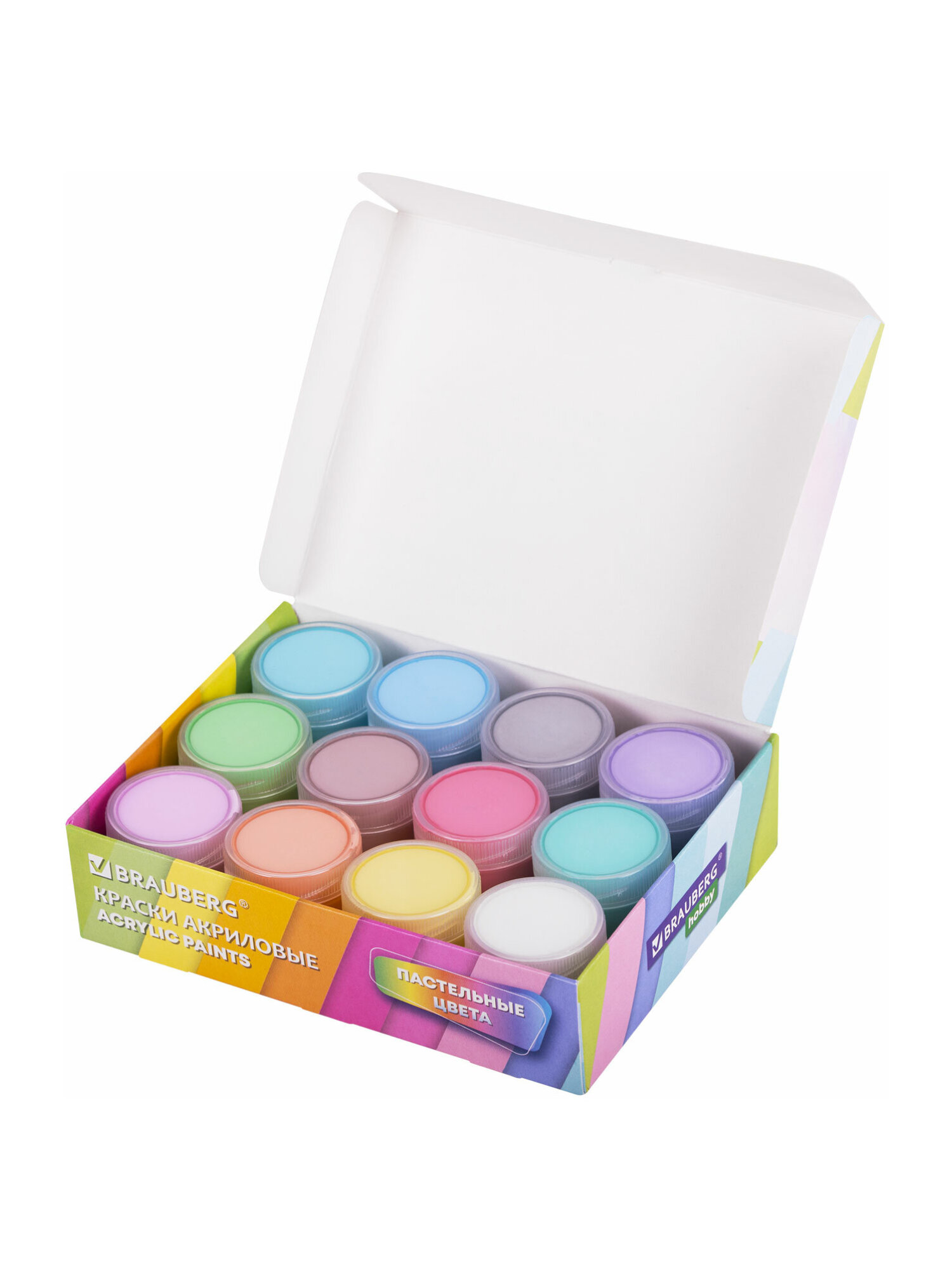Краски акриловые Brauberg 12 цв. - фото 9