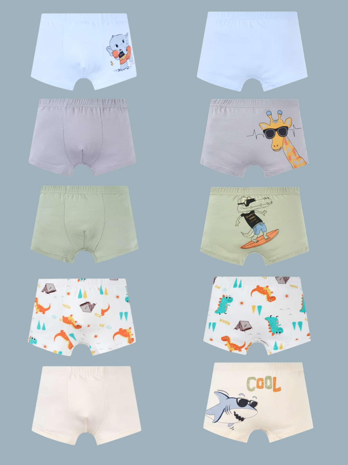 Трусы-боксеры 5 шт Little mole 3218268225 - фото 2