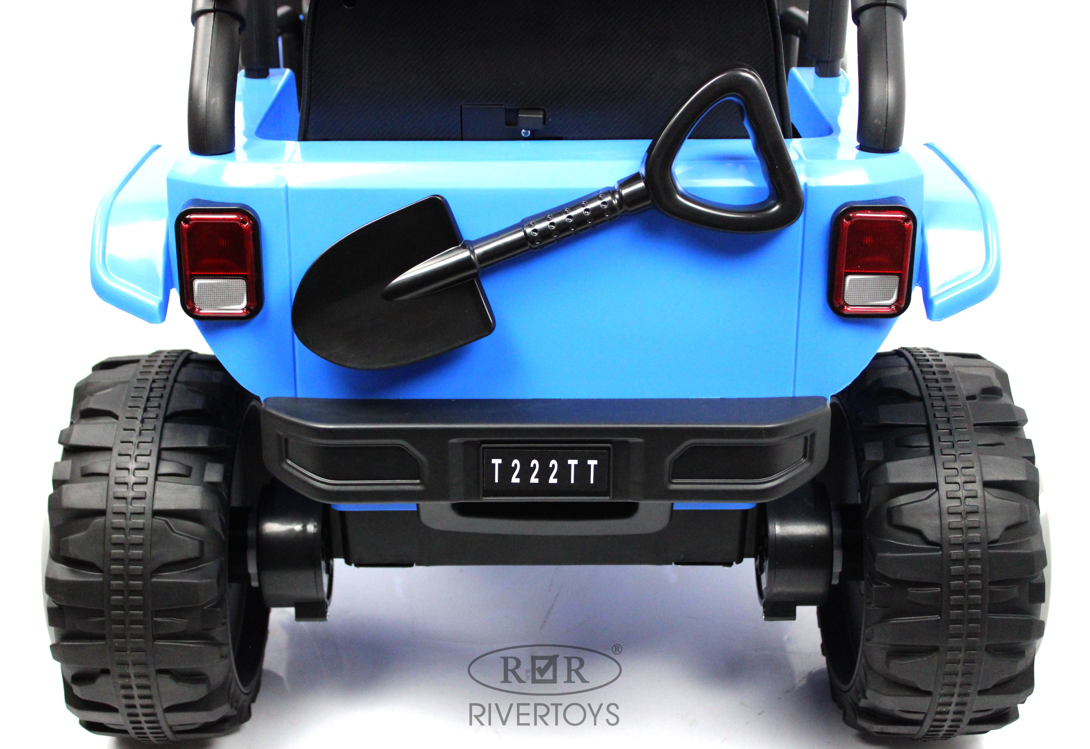 Электромобиль RIVERTOYS T222TT-4WD-BLUE С пультом ДУ - фото 9