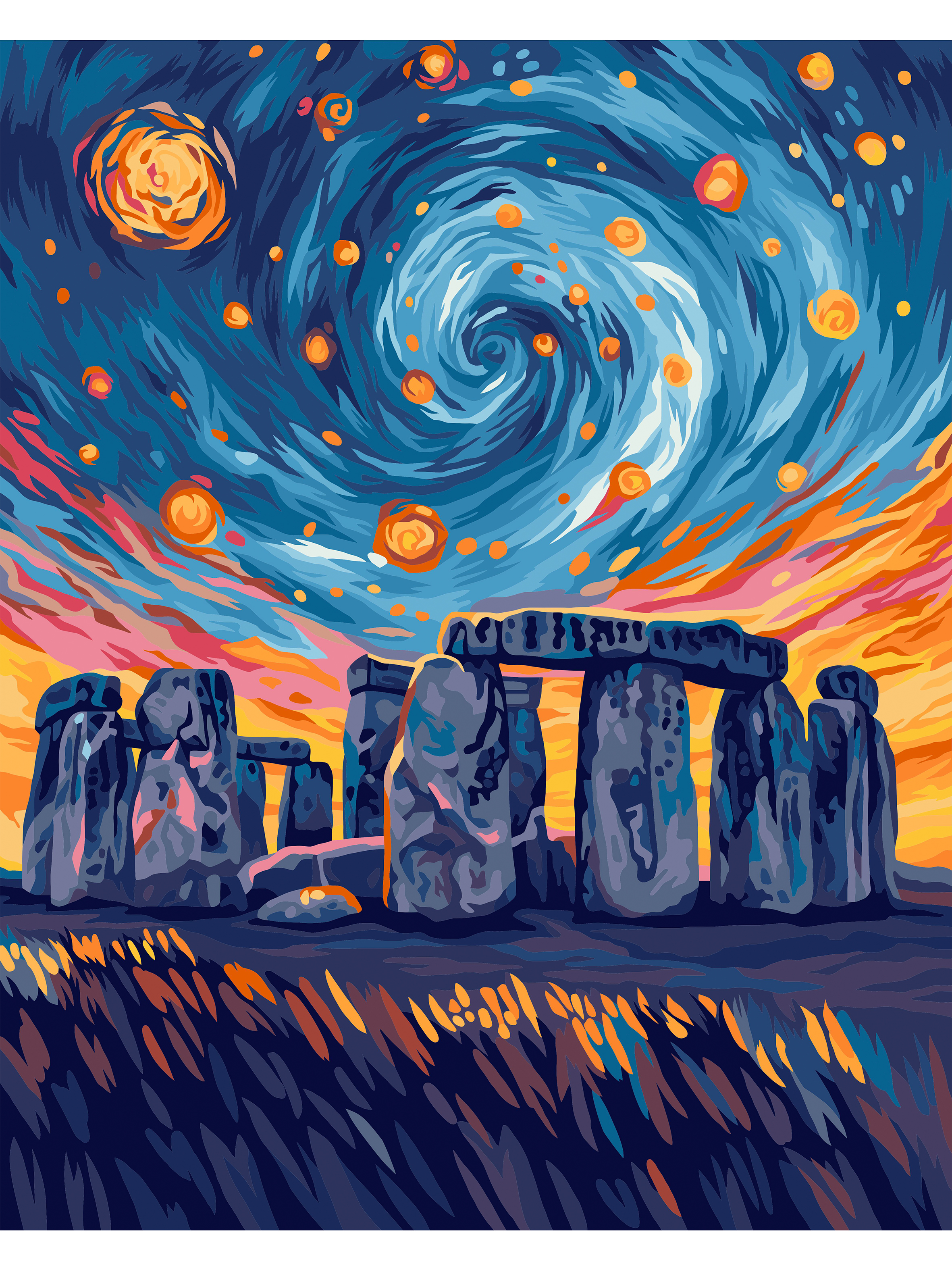 Картина по номерам Это просто шедевр Волшебный Стоунхендж в ассортименте - фото 2