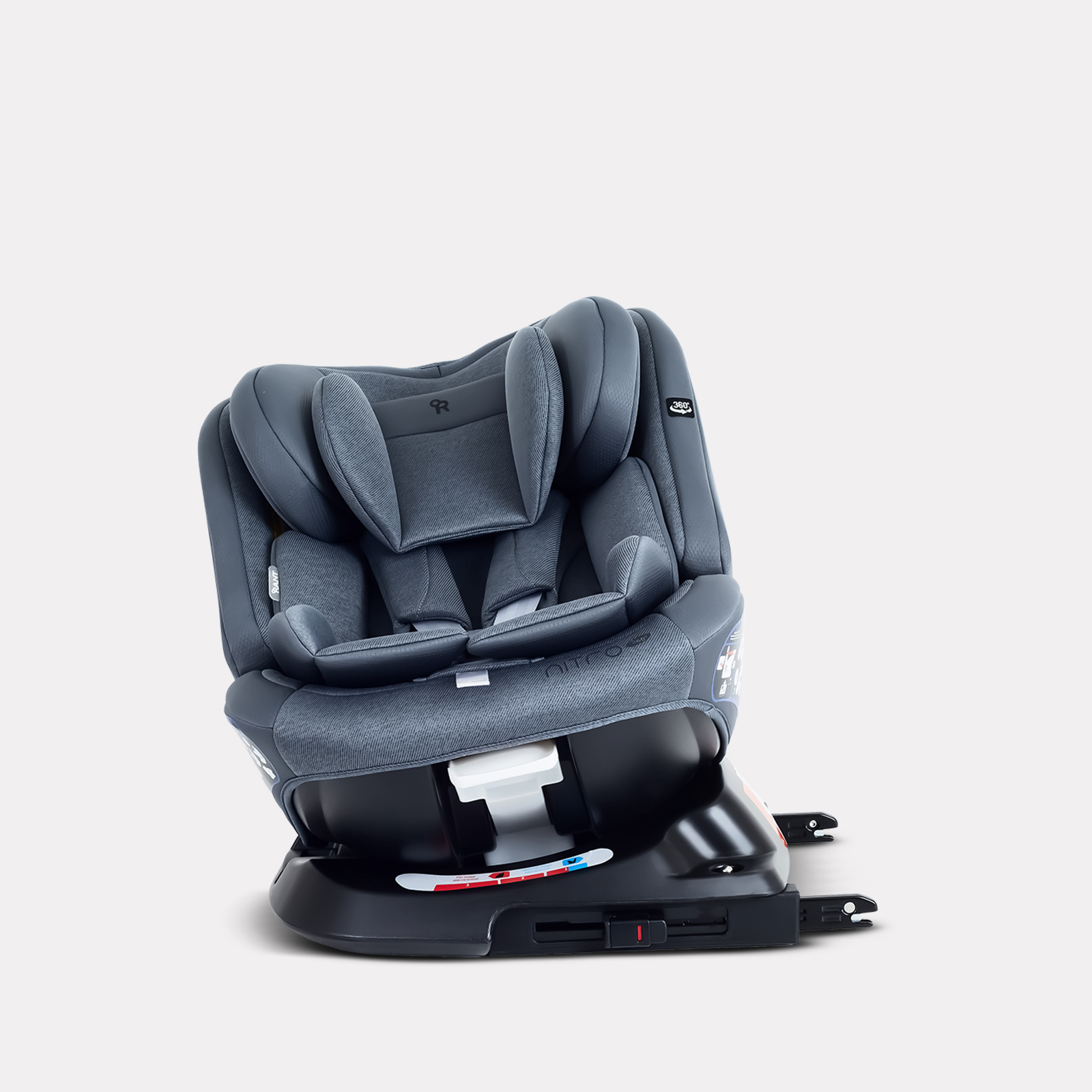 Автокресло Rant Nitro new isofix Isofix 0+/1/2/3 (0-36 кг) серый - фото 4