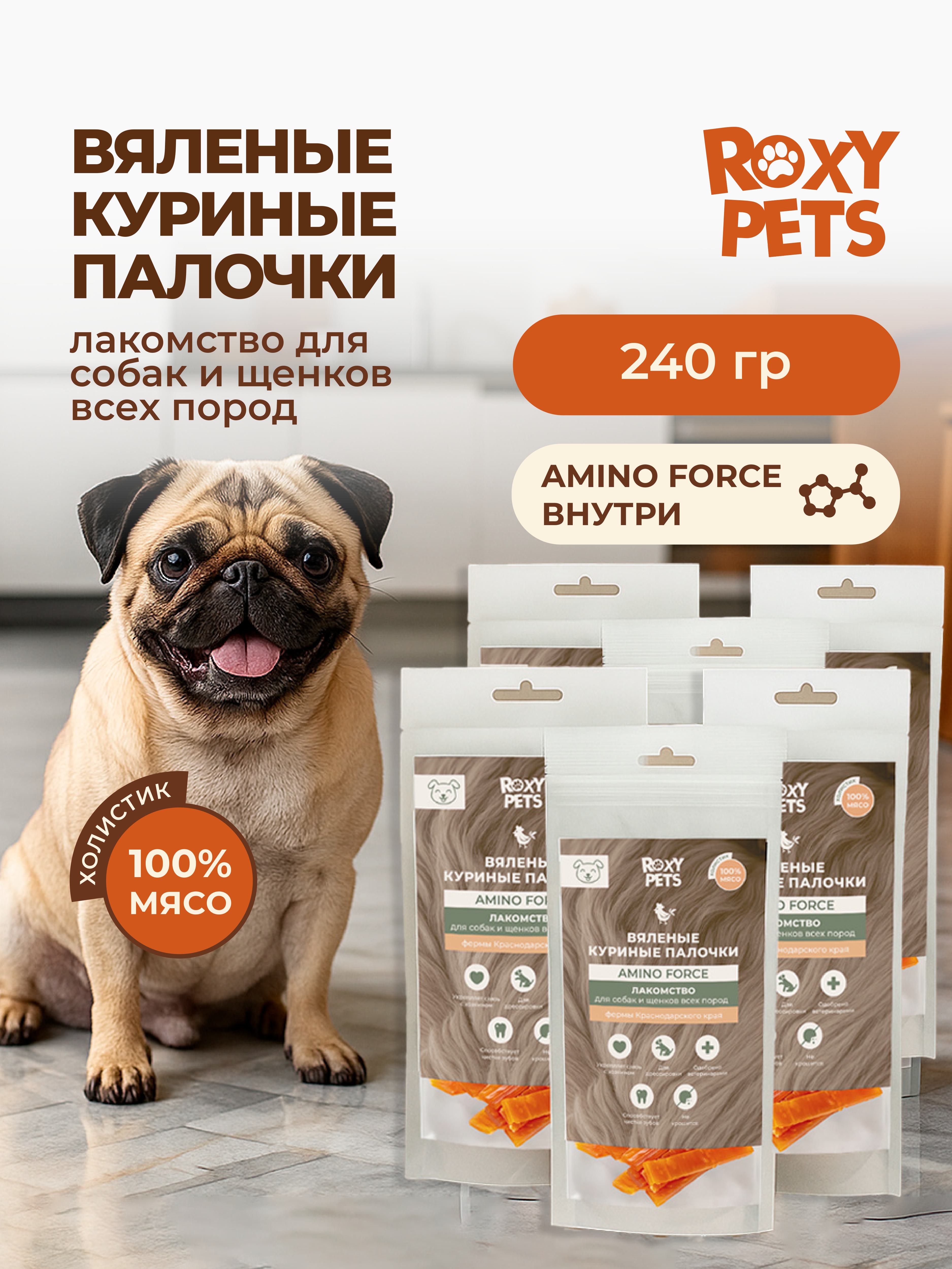 Лакомства для собак и щенков всех пород ROXY PETS из вяленого куриного филе - фото 1