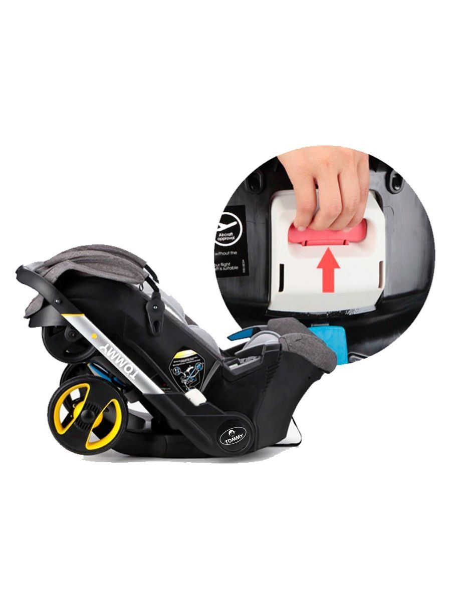 Коляска трансформер TOMMY Freedom черный - фото 7