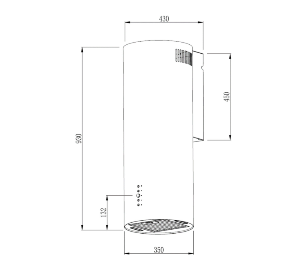 Кухонная вытяжка Hietzel CHW 3509E - фото 7